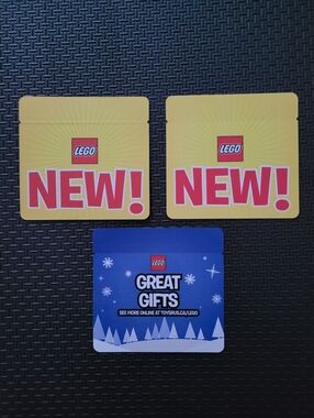 Authentic LEGO Store Shelf Signs Lot of 3, 12.8cm X 12.2cm (5" X 4.75") NEW